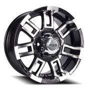 RTX Offroad Crush 16x8 +12 5x114.3mm 73.1mm Black Machined