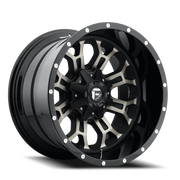 Fuel Crush 17x9 +1 5x139.7mm 110.3mm Gloss Black Double Dark Tint-Machined Face