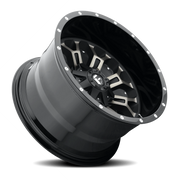 Fuel Crush 18x9 +19 6x120mm 78.1mm Gloss Black Double Dark Tint-Machined Face