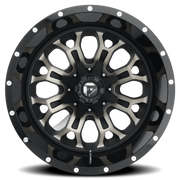 Fuel Crush 18x9 +20 8x165.1mm 125.2mm Gloss Black Double Dark Tint-Machined Face