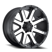 Ultra Crusher 195 16x8 +10 6x139.7mm 106.1mm Satin Black Diamond Cut Face-Satin Clear Coat
