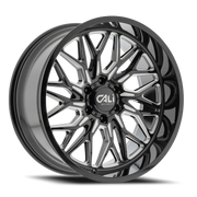 Cali Offroad Crusher 22x10 -19 6x139.7mm 106.1mm Gloss Black Milled