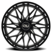 Cali Offroad Crusher 22x10 -19 6x139.7mm 106.1mm Gloss Black Milled