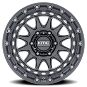 KMC Crux 17x8.5 +25 6x139.7mm 106.1mm Gloss Gunmetal