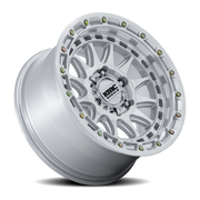 KMC Crux 17x8.5 +0 5x127mm 71.5mm Gloss Silver Machined Face