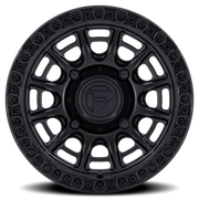 Fuel Cycle UTV 15x7 +38 4x156mm 115.1mm Matte Black Gloss Black Lip