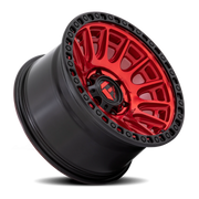 Fuel Cycle 17x9 -12 6x139.7mm 106.1mm Candy Red Black Ring