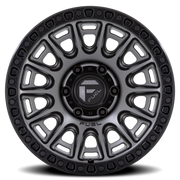 Fuel Cycle 17x9 +1 5x127mm 71.5mm Matte Gunmetal Black Ring