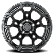 Defiant DF03B 17x9 -12 5x127mm 71.5mm Satin Black Dark Charcoal Two Tone