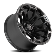 Defiant DF03 18x9 -12 6x139.7mm 78.1mm Satin Black Dark Charcoal Two Tone