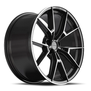 Defiant DF09 20x9 +40 5x120mm 72.6mm Machined Black Tinted Clear