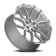 Defiant DF18B 20x9 +18 6x139.7mm 77.8mm Gloss Silver Machined