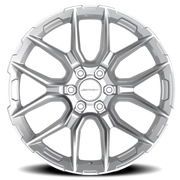 Defiant DF18B 20x9 +18 6x139.7mm 77.8mm Gloss Silver Machined