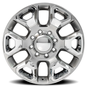 OE Wheels DG66 20x8 +55 8x165.1mm 121.3mm Hyper Silver Chrome