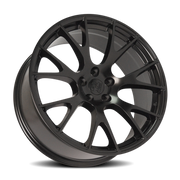 OE Wheels DG69 22x10 +25 5x139.7mm 77.8mm Satin Black