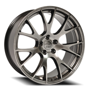 OE Wheels DG69 22x10 +25 5x139.7mm 77.8mm Hyper Black