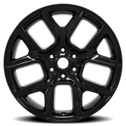 OE Wheels DG86 22x9 +19 6x139.7mm 77.8mm Gloss Black