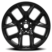 OE Wheels DG86 22x9 +19.1 6x139.7mm 77.8mm Satin Black