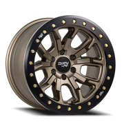 Dirty Life Race Wheels DT-1 9303 17x9 -38 5x127mm 78.1mm Satin Matte Gold Simulated Beadlock Ring