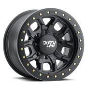 Dirty Life Race Wheels DT-1 9303 17x9 -12 8x170mm 130.8mm Matte Black Simulated Beadlock Ring