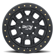 Dirty Life Race Wheels DT-1 9303 17x9 -12 8x170mm 130.8mm Matte Black Simulated Beadlock Ring