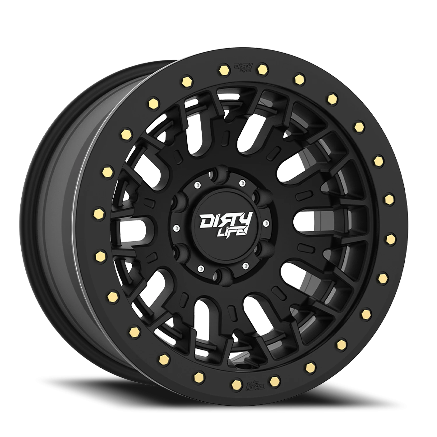 Dirty Life Race Wheels DT-3 9317 17x9 -12 6x139.7mm 106mm Satin Black