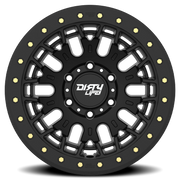 Dirty Life Race Wheels DT-3 9317 17x9 -12 6x139.7mm 106mm Satin Black