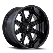 Fuel Darkstar 24x12 -44 6x114.3mm 78.1mm Gloss Black Milled