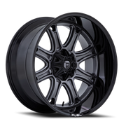 Fuel Darkstar 20x10 -18 5x139.7mm 110.1mm Matte Gunmetal Black Lip