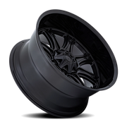 Fuel Darkstar 22x10 +10 8x180mm 124.2mm Matte Black Gloss Black Lip
