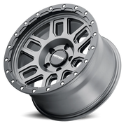 Mayhem Delta 17x9 -12 5x127mm 78.1mm Matte Gunmetal Matte Black Lip