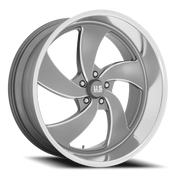 US Mags Desperado 5 24x10 +5 5x120.65mm 72.7mm Anthracite Milled-Diamond Cut Lip