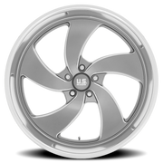 US Mags Desperado 5 22x8.5 +1 5x127mm 78.1mm Anthracite Milled-Diamond Cut Lip