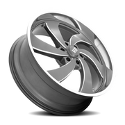 US Mags Desperado 6 24x10 +25 6x135mm 87.1mm Anthracite Milled-Diamond Cut Lip