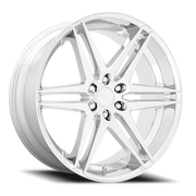 DUB Dirty Dog 24x10 +25 6x139.7mm 106.1mm Chrome