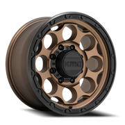 KMC Dirty Harry 17x8.5 +0 8x170mm 125.1mm Matte Bronze Black Lip