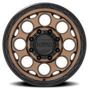 KMC Dirty Harry 17x8.5 +0 8x170mm 125.1mm Matte Bronze Black Lip