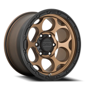 KMC Dirty Harry 17x8.5 +18 6x139.7mm 106.25mm Matte Bronze Black Lip