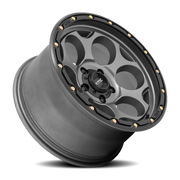 KMC Dirty Harry 18x8.5 +18 5x127mm 71.5mm Satin Gray Black Lip