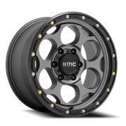 KMC Dirty Harry 17x8.5 +0 6x139.7mm 106.1mm Satin Gray Black Lip