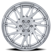 Fuel Dynamo 20x9 +1 6x139.7mm 106.1mm Gloss Silver Brushed-Chrome Lip