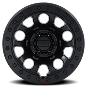 KMC E25 Beadlock 17x9 -12 5x127mm 71.5mm Blackout
