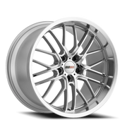 Cray Eagle 19x9 +50 5x120.65mm 70mm Silver Mirror Cut Face-Mirror Cut Lip
