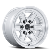 Black Rhino Echo 17x8.5 +0 6x139.7mm 106.1mm Gloss Silver Machined Face