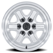 Black Rhino Echo 18x9 +12 8x180mm 124.2mm Gloss Silver Machined Face