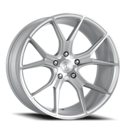 Dolce Performance Element 19x9.5 +40 5x114.3mm 73.1mm Gloss Silver Machined Face