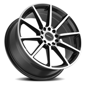 Motiv Elicit 17x7.5 +40 5x100mm 73.1mm Black Machined Face