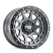 Dirty Life Race Wheels Enigma Pro 9311 17x9 -12 6x139.7mm 106mm Satin Graphite Black Lip
