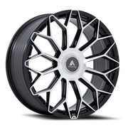 Asanti Black Label Envoy 22x9 +20 5x112mm 72.56mm Gloss Black Machined Face