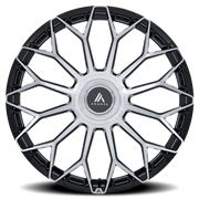 Asanti Black Label Envoy 24x10 +30 6x135mm 100.3mm Gloss Black Machined Face